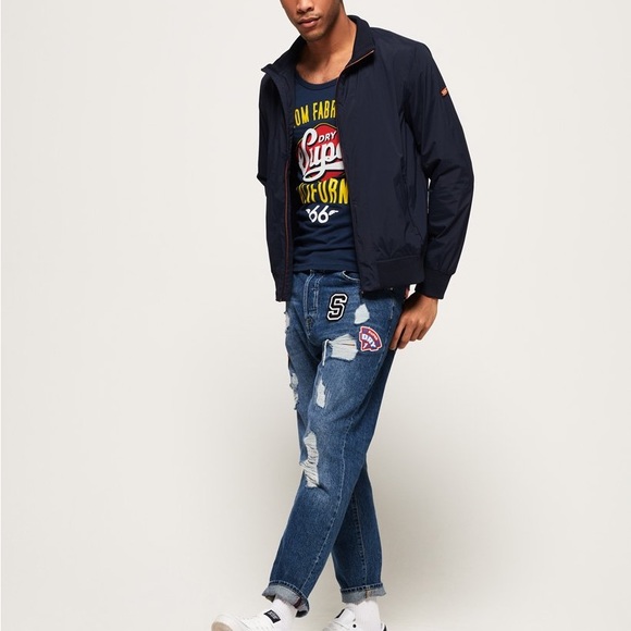 Superdry Flyweight Harrington Zip Jacket - Picture 1 of 11